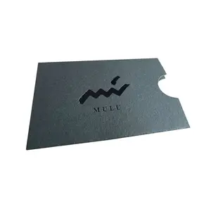 Logo kustom kertas amplop cetakan artpaper pvc tempat kartu kardus hotel kertas lengan untuk plastik kartu kunci