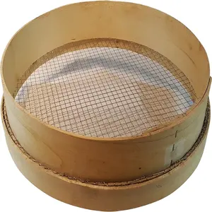 <span class=keywords><strong>Tamis</strong></span> de sol de <span class=keywords><strong>jardin</strong></span> en <span class=keywords><strong>bois</strong></span> traditionnel fait à la main avec treillis métallique en acier inoxydable Technique tissée de 2mm de diamètre Énigme en <span class=keywords><strong>bois</strong></span> originale - Product Image 1