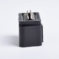 Adaptador de Interfaz de Diagnóstico OBDII Universal de 12V con Conector OBD2 Macho Plegable para Vehículo