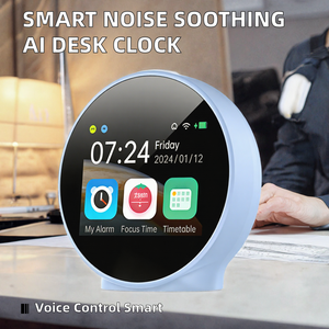 นาฬิกาตั้งโต๊ะอัจฉริยะ Ai alarm หน้าจอสัมผัส LCD พร้อมแบตเตอรี่ในตัว รองรับการเชื่อมต่อ Wi-Fi สำหรับวางบนโต๊ะ - Product Image 2