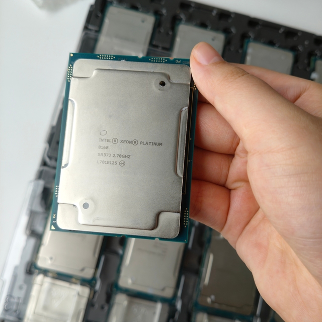 Used Intel Xeon Platinum 8168/ 8153 /8156/ 8158 /8160 /8163 /8164 Official Version LGA3647 Skylake Server Processor CPU