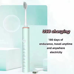 Mini brosse à dents électrique rechargeable IPX7 à poils doux, autonomie de 7 jours, modes de nettoyage variés, charge Type-C, usage domestique - Product Image 2
