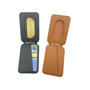Portefeuille en cuir pour cartes avec aimant <span class=keywords><strong>MagSafe</strong></span>, étui de téléphone magnétique, porte-cartes avec support, porte-cartes de crédit pour iPhone Pro Max Series - Product Image 2