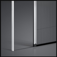 Moustiquaire rétractable sans barrière OEM pour fenêtre et porte, moustiquaire plissée sans rail