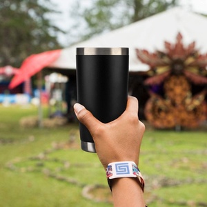 600ml Stainless Steel Vacuum Insulated Coffee Tumbler Lid <b>Straw</b> Double Wall Powder Coated Travel Mug Customizable Design 12-24 - Product Image 2
