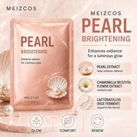 Set Masker Wajah MEIZCOS Variety 7 Masker 1 Pad Pengelupas Beras Mutiara Madu Susu Lidah Buaya Arang Hyaluronic Mentimun Paket Perawatan Wajah