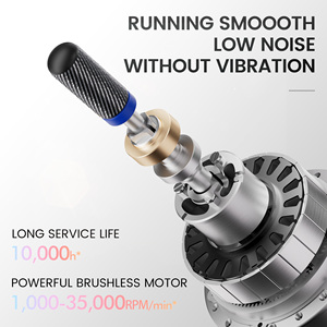 LUGX Portable Electric Cuticle Drill Bits for <strong>Nails</strong> Professional Oly <strong>Nail</strong> Factory Wholesale E-file Brushless <strong>Nail</strong> Drill Machine - Product Image 5