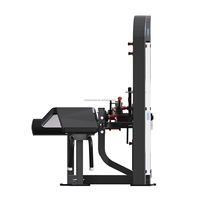 Machine à flexions de jambes réglable en acier pour la musculation et l'entraînement physique avec pile de poids de 160 kg - Usage commercial