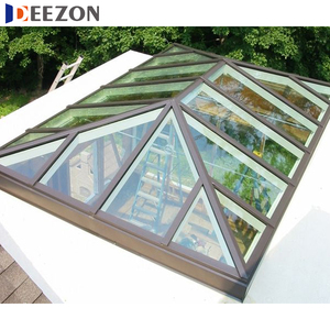 DEEZON Sun Room Black 60mm Customizable Waterproof High Strength Aluminum Alloy <b>Swing</b> Automatic Skylights Windproof Graphic - Product Image 1