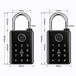 <span class=keywords><strong>Candado</strong></span> Inteligente Tuya Personalizado, Impermeable, de Aleación de Zinc y Acero Inoxidable, con Alarma Digital de Seguridad, Llaves de Tarjeta, Combinación y Huella Dactilar - Product Image 6