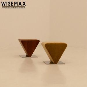 WISEMAX FURNITURE Nordic Velvet Fabric <strong>Small</strong> Ottoman Chair Modern Corner <strong>Stool</strong> Sofa End <strong>Table</strong> Bedroom <strong>Dressing</strong> <strong>Stool</strong> for Home - Product Image 2