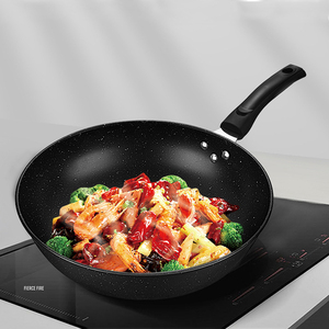 Wok di Alta Qualità in Acciaio al Carbonio Antiaderente e Antiruggine, Padella per Stir-Fry, Wok in Ferro Raffinato, Kuali, Wajan, Kawali - Product Image 3
