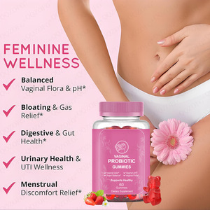 Private Label Wholesale Digestive Vaginal Probiotics <strong>Supplement</strong> for Adults Daily Support Vaginal <strong>Probiotic</strong> Gummies - Product Image 2