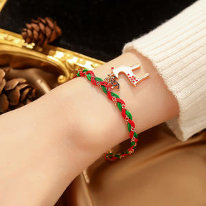 HL Nouveau Père Noël Tissage à la Main Style Académie Décoration pour Unisexe Usage Quotidien Bracelets ou Bracelets Type <span class=keywords><strong>Charme</strong></span> Bracelets - Product Image 3