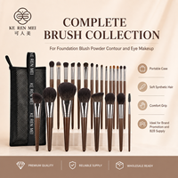 Ensemble de pinceaux à maquillage à poils doux, kit de pinceaux cosmétiques de luxe pour marques cosmétiques, fournisseur en gros OEM et étiquette privée