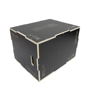 Caja de Salto Pliométrica de Madera Tres en Uno para Entrenamiento de Fuerza, Acondicionamiento Físico y Entrenamiento Personal en <span class=keywords><strong>Gimnasio</strong></span> - Product Image 1