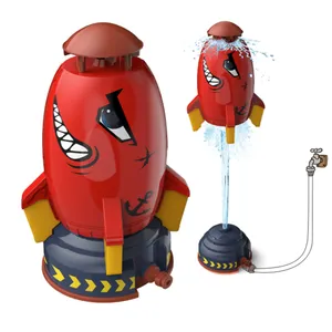 Huiye 2023 Hete Verkoop Nieuwe Draaiende Raketsproeier Speelgoed Kinderen Zomer Buitenspellen Speelgoed Ruimte Raket Sprinkler Water Speelgoed