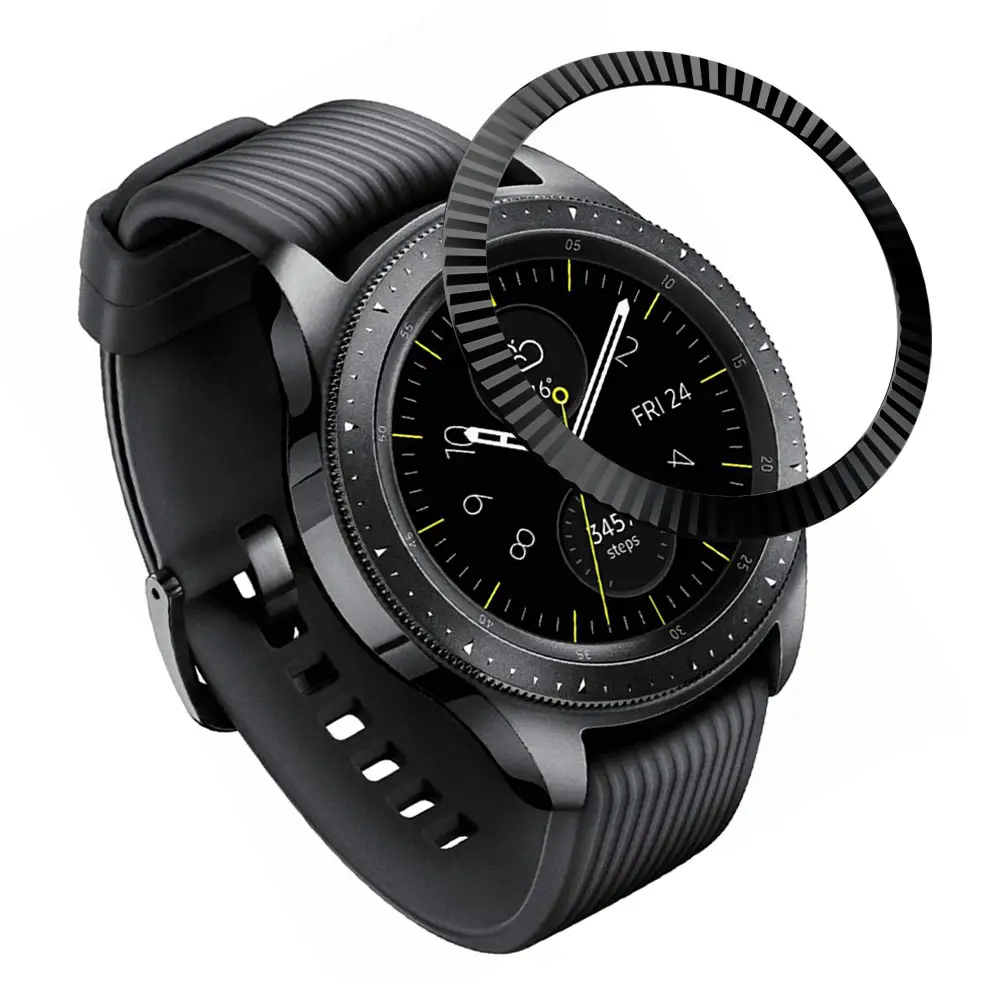 For Galaxy Watch 46mm 42mm Bezel Ring Cover for Samsung Gear S3 Frontier /Classic Smart Bracelet Ring Case Protective Shell