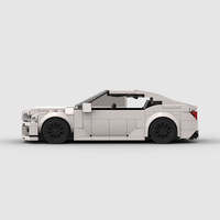 Compatible avec les briques de marque, petites pièces, voiture de course MOC, jouets de construction éducatifs à assembler soi-même, blocs de construction en plastique ABS