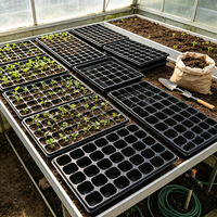 Grand plateau de semis anti-UV réutilisable pour la germination des plantes en hydroponie et la culture verticale intérieure