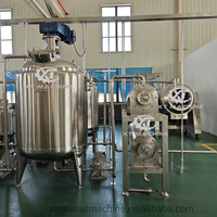 200kg/h Small Capacity Peanut Butter Production Line Stainless Steel Almond/Hazelnut Paste /Sesame Jam Making Machine