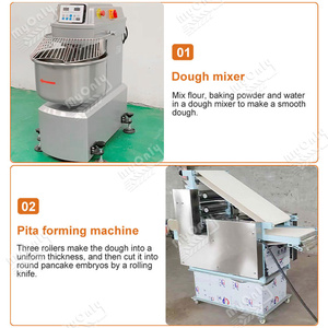 Điện của tôi Arabic pita bánh mì dòng <span class=keywords><strong>tandoori</strong></span> roti nhà sản xuất hoàn toàn tự động chapati làm cho máy Ấn Độ - Product Image 3