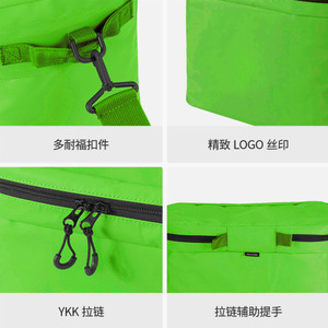 Phish Leopard Cooler Bag Tpu Green Large Capacity Portable Foldable With Ykk Zipper And Logo Print - Product Image 1