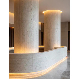 Panneau mural flexible en pierre souple <span class=keywords><strong>Travertin</strong></span> Mcm certifié CE, panneaux muraux 3D pour l'extérieur des bâtiments - Product Image 3