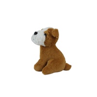 KINGSTONE Nouvelle Peluche Chien Chiot Marron Kawaii de 15 cm, Jouet en Peluche Réaliste Mini Pékinois Super Doux Anti-Stress
