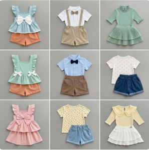 Lote de Ropa para Bebés al por Mayor, Conjuntos de Colores Variados, Manga Raglán, Estampado Animal, Ropa de Verano para Bebés, Mercado Africano - Product Image 2
