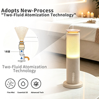 Diffuseur de parfum intelligent haut de gamme sur pied avec lumières, esthétique élégante, lumières douces, fonctionnement simple