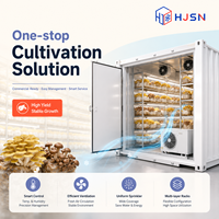 Ferme en conteneur maritime avec système hydroponique vertical, moteur et pompe pour la culture écologique de légumes et de champignons