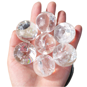 Pierre de quartz transparente taillée à la main de haute qualité Cambay Art Wholesale pour la décoration intérieure et les cadeaux de guérison - Product Image 1