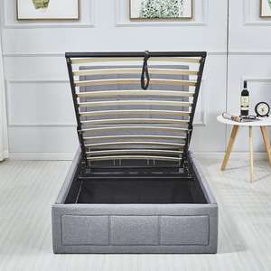 Mobili camera da <span class=keywords><strong>letto</strong></span> <span class=keywords><strong>singolo</strong></span> <span class=keywords><strong>letto</strong></span> di stoccaggio imbottito doppia dimensione Gas <span class=keywords><strong>90x200</strong></span> di sollevamento letti in tessuto per il commercio all'ingrosso - Product Image 3