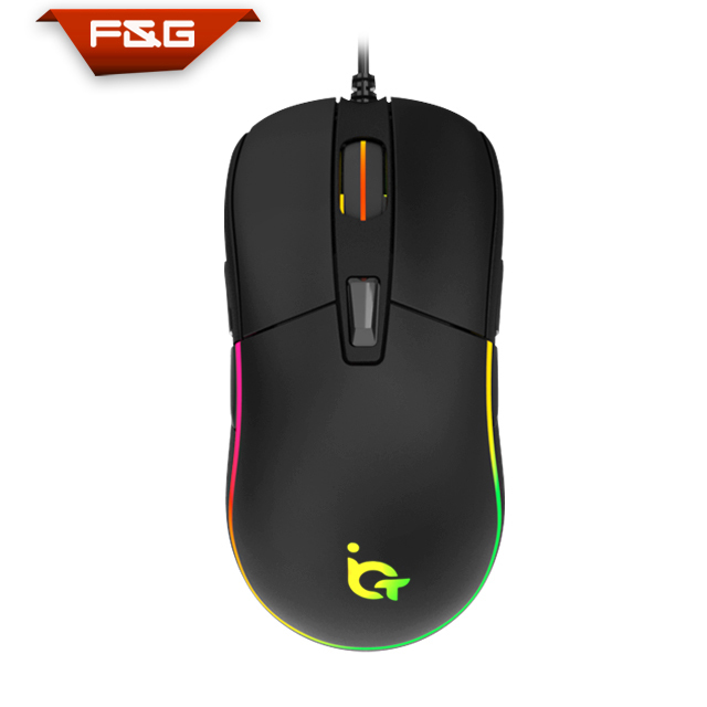 IM04 Hotsell RGB Ergonomic Flowing Gaming Mouse for Both Hand Use with High Precision