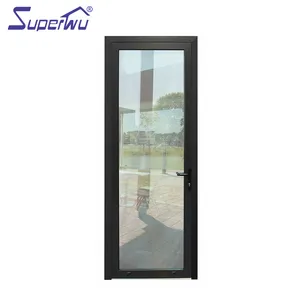 Superhouse 24 inches exterior doors American standard impact glass hinged doors hurricane proof tempered french door
