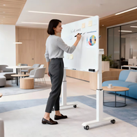 Bureau debout électrique à double moteur, 3 niveaux, intelligent, mobile, réglable en hauteur, pliable, pour réunions