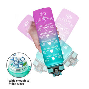 ขวดน้ำ1L สร้างแรงบันดาลใจขนาด32ออนซ์พร้อมเครื่องหมายบอกเวลาสำหรับดื่มกีฬาขวดน้ำสำหรับฟิตเนสยิม - Product Image 4