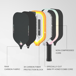 Paleta de Pickleball Portátil Ligera con Superficie de Fricción KVL de 16 mm, Aprobada por la USAPA, Sin Bordes, Diseño Innovador, Envío Inmediato - Product Image 6