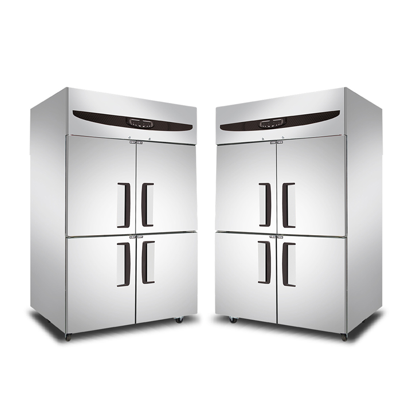 Вентилятор охлаждения, кухонная морозильная камера, роскошный тип, четыре двери, кухонный холодильник из нержавеющей стали