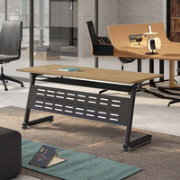 Bureau mobile moderne réglable, pliable et extensible, combinaison table et chaise de formation, table longue, bureau d'assemblage éducatif