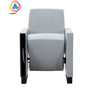 Silla Moderna de Alta Gama Personalizada de Madera y Tela Multiusos para Escuela, Teatro, Iglesia, Cine con Tablero de Escritura - Product Image 4