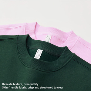 เสื้อฮู้ดผ้าฟลีซคอตตอน 100% คุณภาพสูง ขายส่ง แบบลำลอง โอเวอร์ไซส์ สำหรับฤดูหนาว ปักลายเรียบๆ  สามารถปรับแต่งโลโก้ได้ - Product Image 4