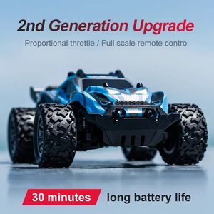 Voiture télécommandée tout-terrain à piles 2,4 GHz, jouet de voiture télécommandée tout-terrain, véhicule télécommandé, voiture de cascade télécommandée pour enfants, jouet pour garçon - Product Image 4