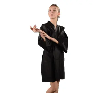Comfortable cheap disposable spa robes In Various Designs 