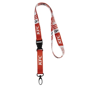 Reducción de aranceles Respetuoso con el medio ambiente Sublimación Impreso Llavero de poliéster Cuello de nylon Tejido Tarjeta de identificación Titular de la insignia Cordón - Product Image 6