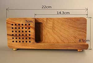 Soporte de Madera Maciza para Teléfono con Grabado Láser/Impresión UV de Logotipo Gratis, Soporte de Escritorio Simple para Teléfono, Soporte Portátil para Tablet - Product Image 2