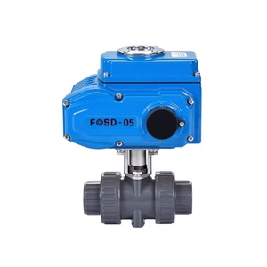 Válvula de Bola de PVC de 2 Vías DN40, Tipo On-Off, Motorizada - Product Image 1