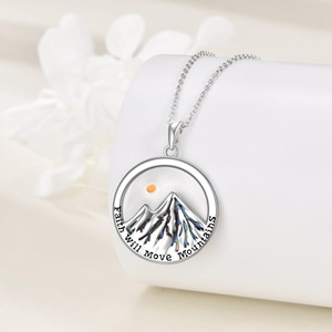 Collar Fe que Tierra Vencerá |   Colgante de Semilla de Mostaza Inspirador de Acero Inoxidable, Joyería Motivacional, Regalo para Hombre y Mujer - Product Image 3