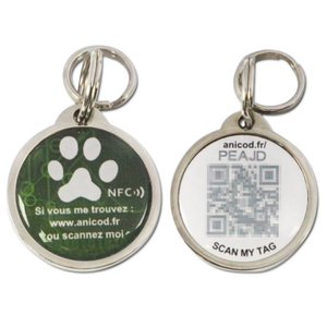 Logo personnalisé Étiquettes d'identification d'animal familier de qualité supérieure Étiquettes de <span class=keywords><strong>chien</strong></span> RFID époxy personnalisées Étiquettes pour animaux de compagnie NFC époxy - Product Image 2